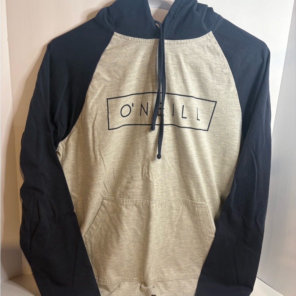 O'Neill Boys Blue and Cream Hooded Shirt